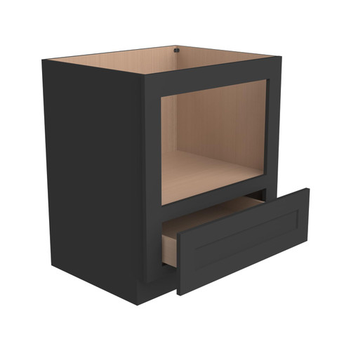 Microwave Base Cabinet – Solid Wood Shaker Style Kitchen Storage Base