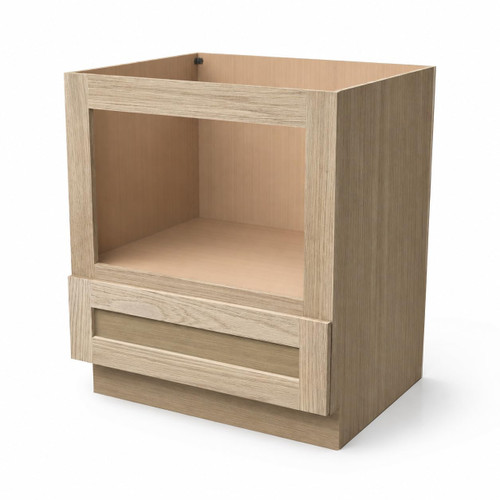 Shaker Cotton Oak Microwave Base Cabinet