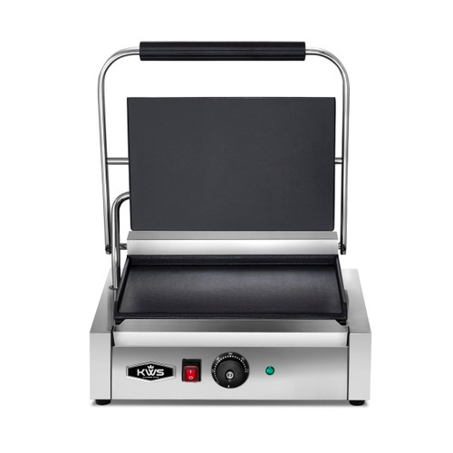 1700W Electric Panini Press Maker with Smooth Top & Bottom Plates