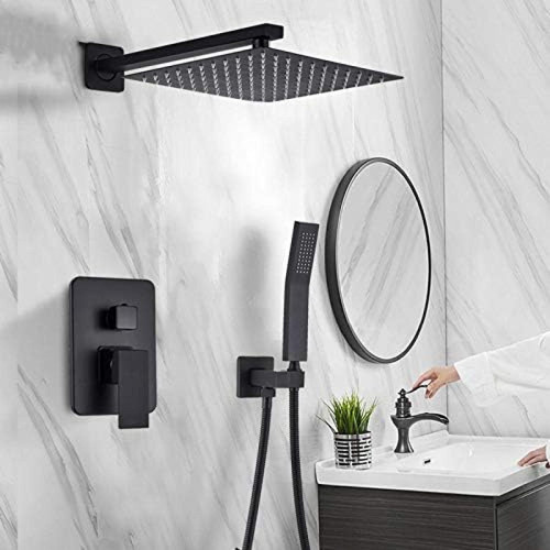 Shower Shower Faucet kit, Matte Black Shower Faucets Set Shower