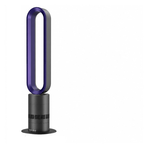 COMOAEW Floor Fans, Bladeless fan tower air purifier heater cooler(Purple)