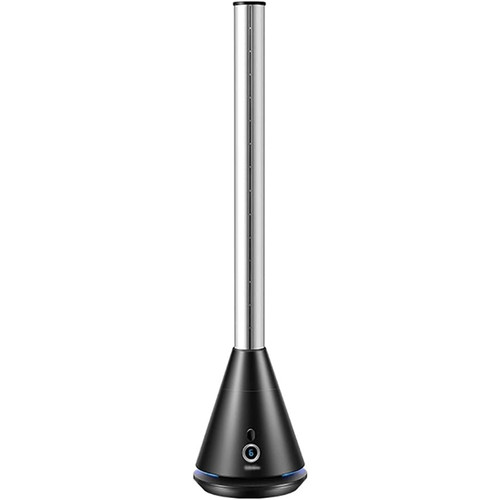 Standing Fan 11 Speed Settings Tower Fan, Bladeless Floor Fan Built-in Oscillating Movement