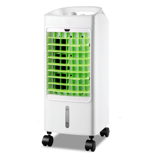 YRJFUT 220V Air Conditioning Cooling Only Fan Humidification Water Small Tower Cold Home Conditioner(EU)