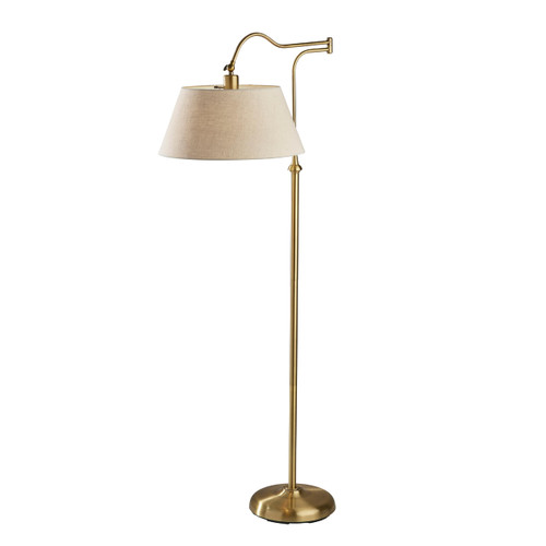 ADESSO Rodeo Floor Lamp, Antique Brass