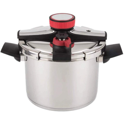 Stainless Steel Pressure Cooker with Easy Lock Lid