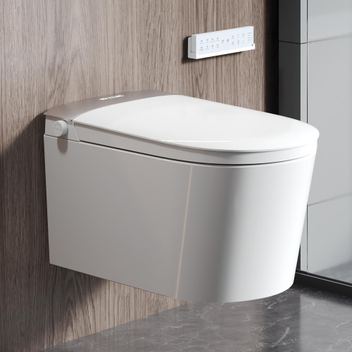 Smart Toilet with Bidet, Auto Open/Close, Foam Shield