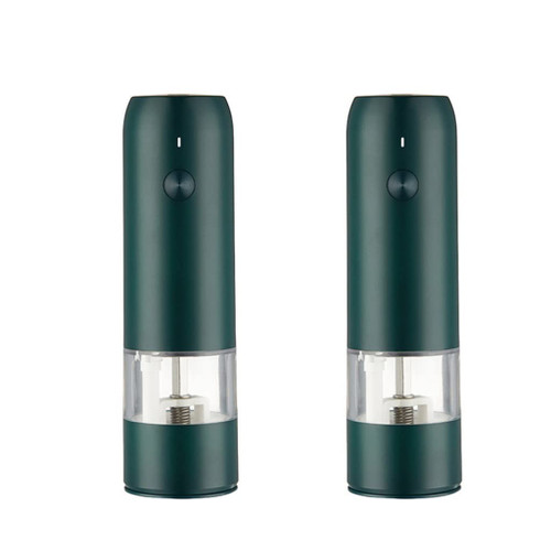 2Pcs Electric Salt Pepper Grinder Set Charge Spice