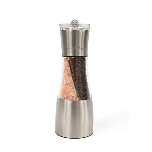 Stainless Steel Salt and Pepper Grinder Set - 2 In 1 Salt and Pepper
