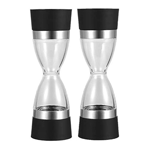 Salt and Pepper Grinder Set - Adjustable Ceramic Sea Salt