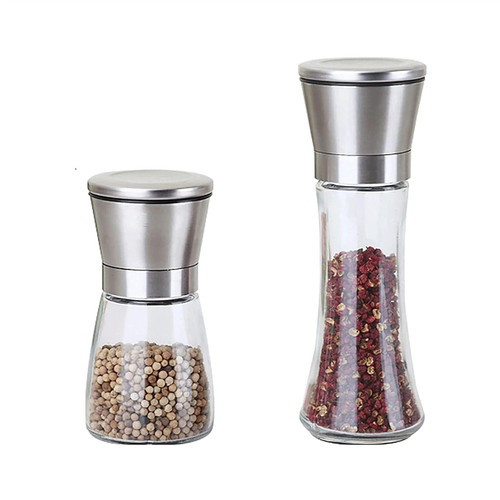 Stainless Steel Salt and Pepper Grinder Set