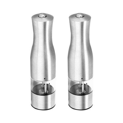 Stainless Steel Salt or Pepper Grinder Set of 2