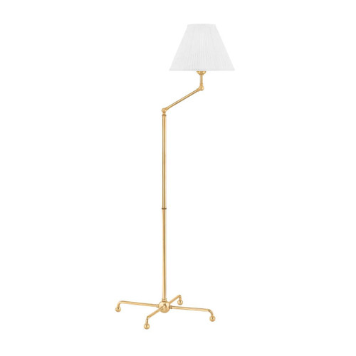 Hudson Valley MDSL108-AGB Transitional One Light Floor Lamp
