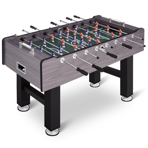 55/58 Inch Large Size Foosball Table, Competition Full Size Soccer Game Table Football Arcade with Leg Levelers