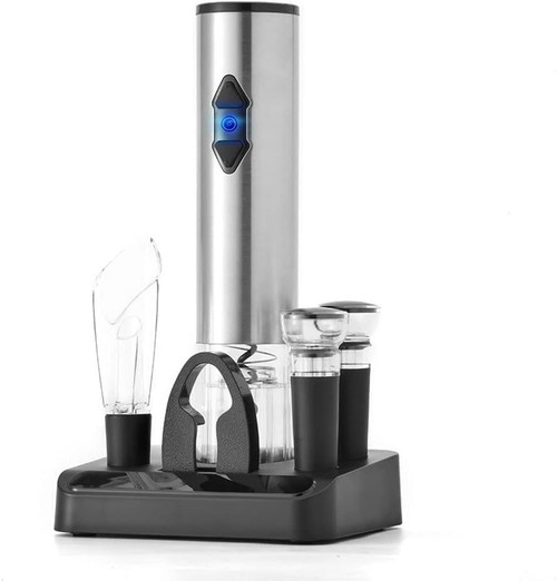 Electric Wine Bottle Opener Automatic Corkscrew with Foil Cutter