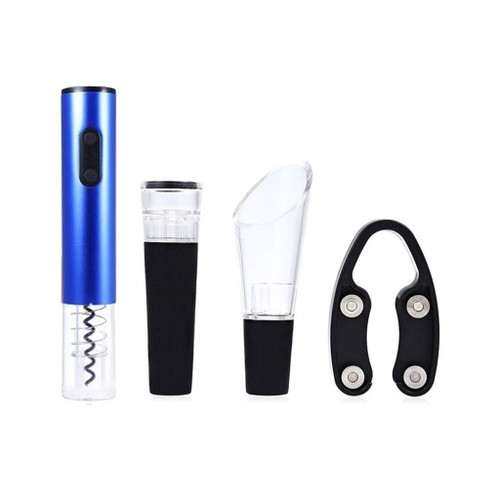 4pcs Electric Automatic Wine Bottle Opener Set Cordless