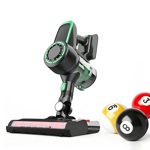 Pool Table Felt Cleaner, 22kPa Cordless Vacuum for Chalk Dust Removal Green Cordless handheld design