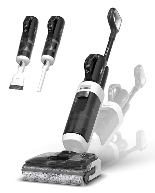 Floor Cleaner Mop 2-in-1 Cordless Vacuum for Multi-Surface, 20kPa Suction, Anti-Tangle Design, Flashdry Self-Cleaning, 180° Lay-Flat
