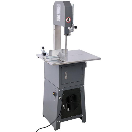 2-in-1 Commercial Meat Band Saw & Grinder, 550W Electric Bone Cutting Machine