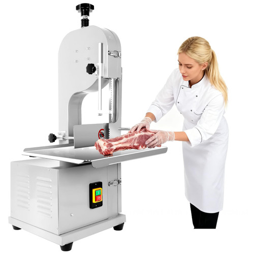 1500W Bone Cutting Meat Bandsaw, Meat Saw 0.04-7.8 Inch Cutting
