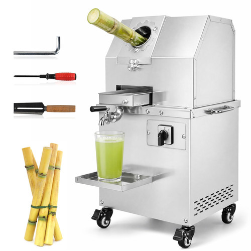 Sugar Cane Juicer Machine, 800W Commercial Sugar Cane Juicer