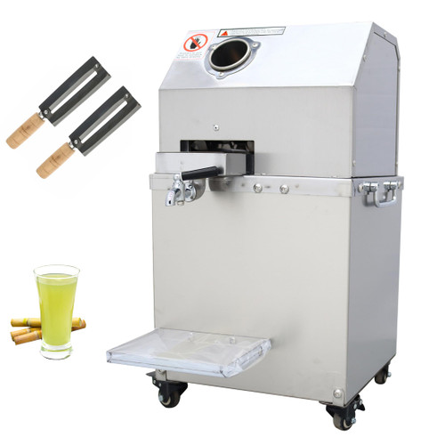 Electric Sugarcane Juicer Press Machine, 660lb/h Sugar Cane Juicer