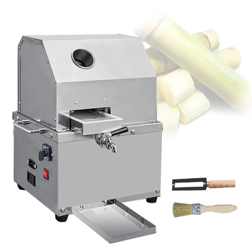 Professional 3-Roller Sugar Cane Juicer Machine, Stainless Steel