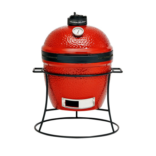 13.5-inch Portable Ceramic Charcoal Grill with Grill Stand