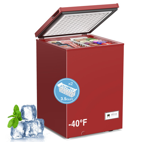Kismile 3.5 Cu.Ft. Compact Chest Deep Freezer