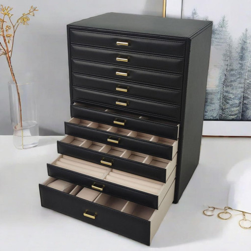 Jewelry Organizer Box - Multi-Layer Portable Storage for Earrings, Rings, Necklaces & Accessories