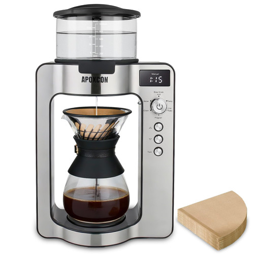 Coffee Maker, Automatic Pour Over Coffee Machine with Natural Filters