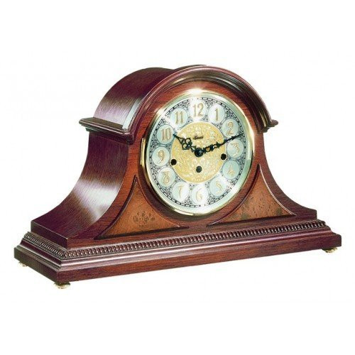 Amelia Mantel Clock in Cherry or Oak with Mechanical Movement by Hermle