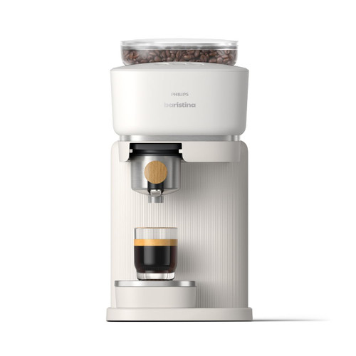 PHILIPS Baristina Espresso Machine, Grinds, Tamps & Brews, Natural White