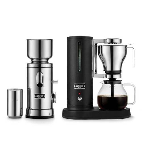 aarke Drip Coffee Maker & Grinder Bundle, 60 Settings