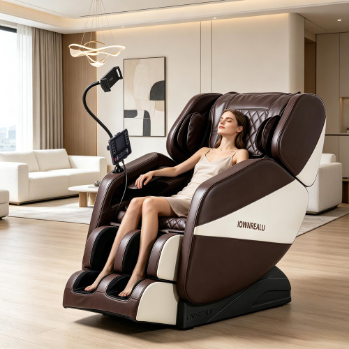 2026 Massage Chair Full Body, Zero Gravity Massage Chair Recliner with 10 Fix Rollers, Airbags, Heating