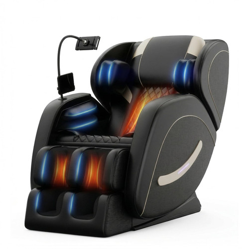 Massage Chair Full Body, Zero Gravity Recliner Massage Chair with Back Heat, 8 Fixed Rollers