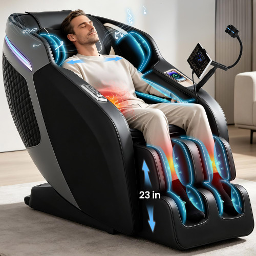 4D Massage Chair Full Body, Zero Gravity Massage Chair Recliner with SL Track, 14 Airbags, 18 Auto Programs, AI Body Scan
