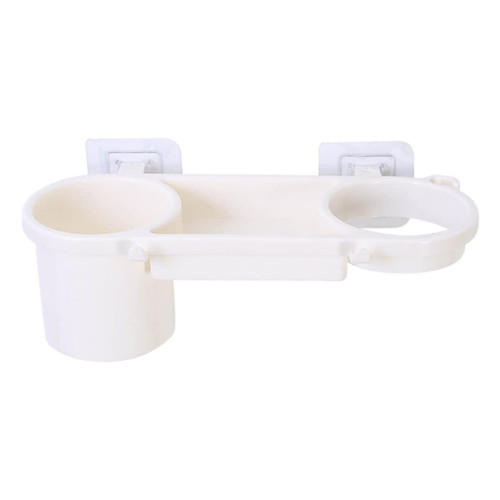 Stand Sturdy Adhesive Mount Washroom Storage Rack(E)