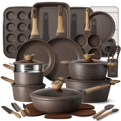 39pcs Pots and Pans Set, Nonstick Cookware Sets
