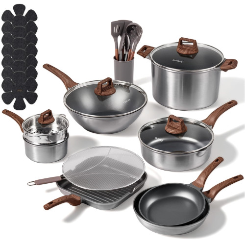 26pcs Pots and Pan Set Nonstick, Cookware Sets