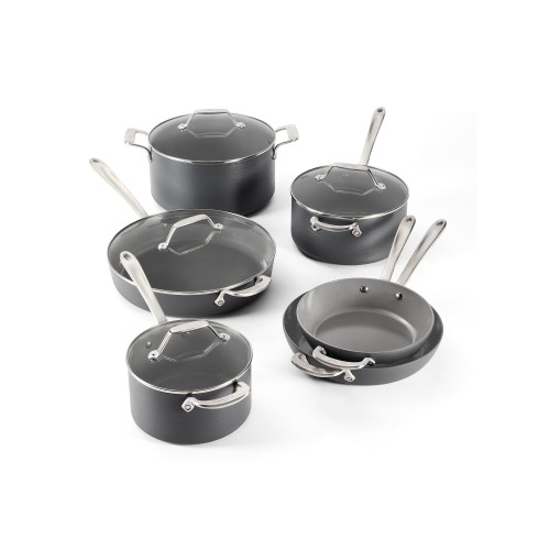Ceramic Nonstick, 10-Piece Pots & Pans Set