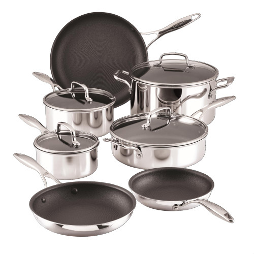 Stainless Steel Nonstick Cookware Set - 11-Piece – Induction Pots & Pans Set
