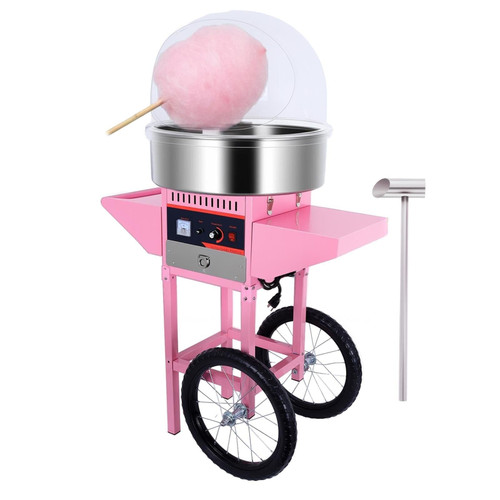 1000W Electric Cotton Candy Machine Cart
