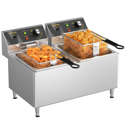 Commercial Deep Fryer 3500W Electric Countertop Fryer