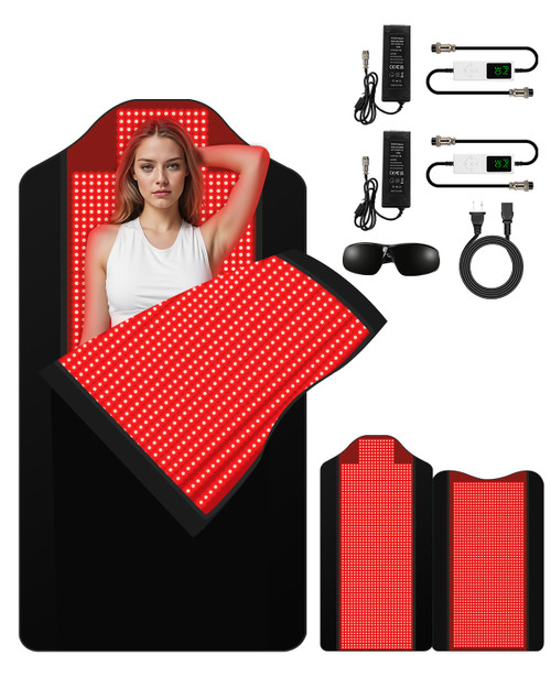 Red Light Therapy Mat for Full Body, 72"x33" Infrared Light Therapy Blanket