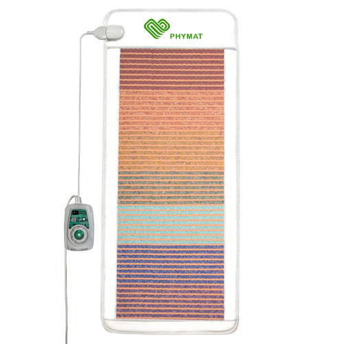 PHYMAT 7-Chakra Gemstone Far Infrared Crystal Heating Mat, 67x27in Visible 7-Color Crystal Mat, Far Infrared Warmth