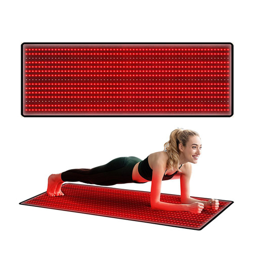 Megelin Red Light Therapy Mat for Whole Body, 3840pcs LED 660nm and 850nm Infrared Light Therapy Device,71''x 32''Large