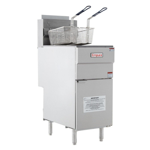 80 lb Freestanding Floor Liquid Propane Fryer | Deep