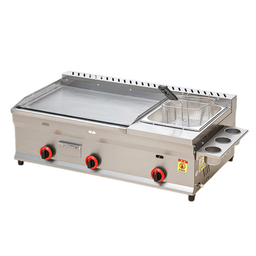 Gas Deep Fryer Commercial Fryer Griddle Station