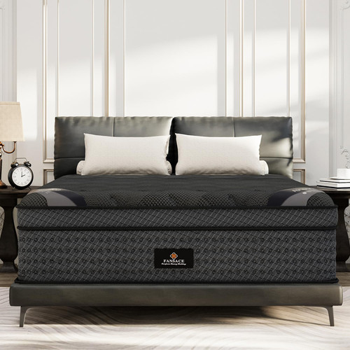 (High-End Upgraded) Luxury 16 Inch Queen Size Hybrid Mattress in a Box with Gel Memory Foam & Pocket Springs, 7-Zone Support & Pressure Relief,