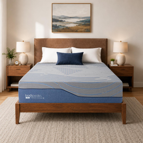 Queen Size Mattress 14 Inch Copper Gel Memory Foam Mattress Firm Foam Made in USA for Luxurious Cool Sleep & Pressure Relief